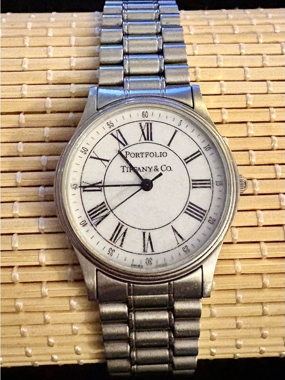 Tiffany & Co.NY Portfolio Men’s/Unisex Watch Stainless Steel late 20th century